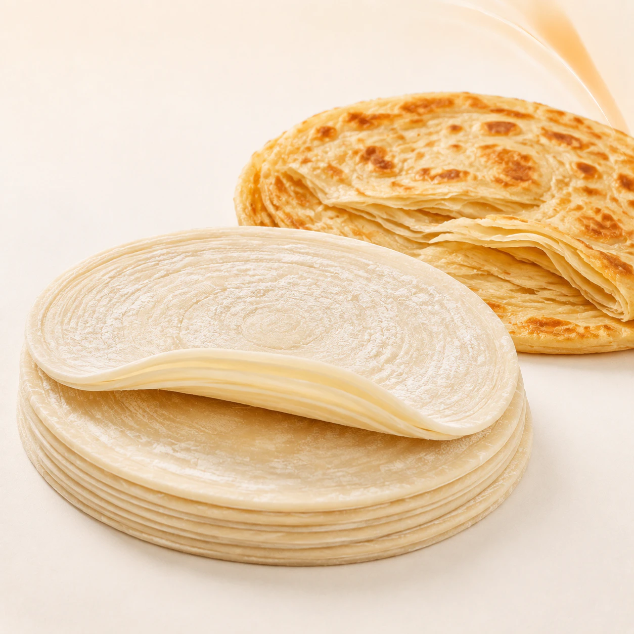 Puff Paratha for commercial food production